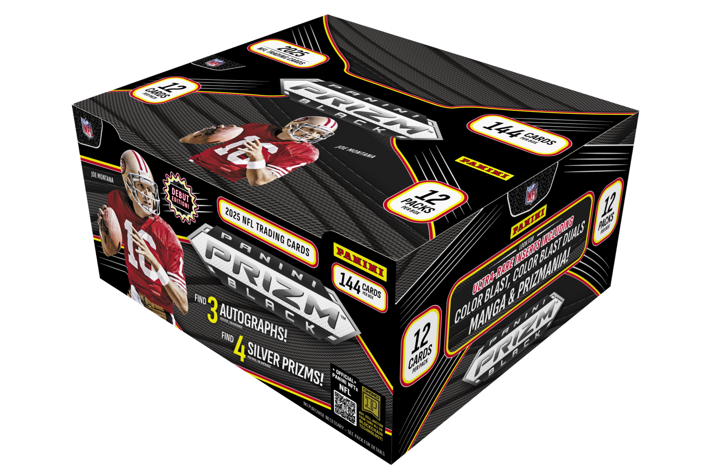 2025-26 Panini Prizm Black NFL Football Hobby Box