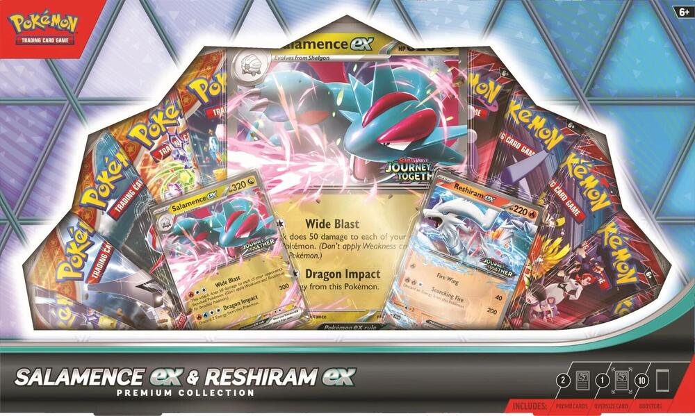 Pokemon - Salamence EX & Reshiram EX Premium Collection Box