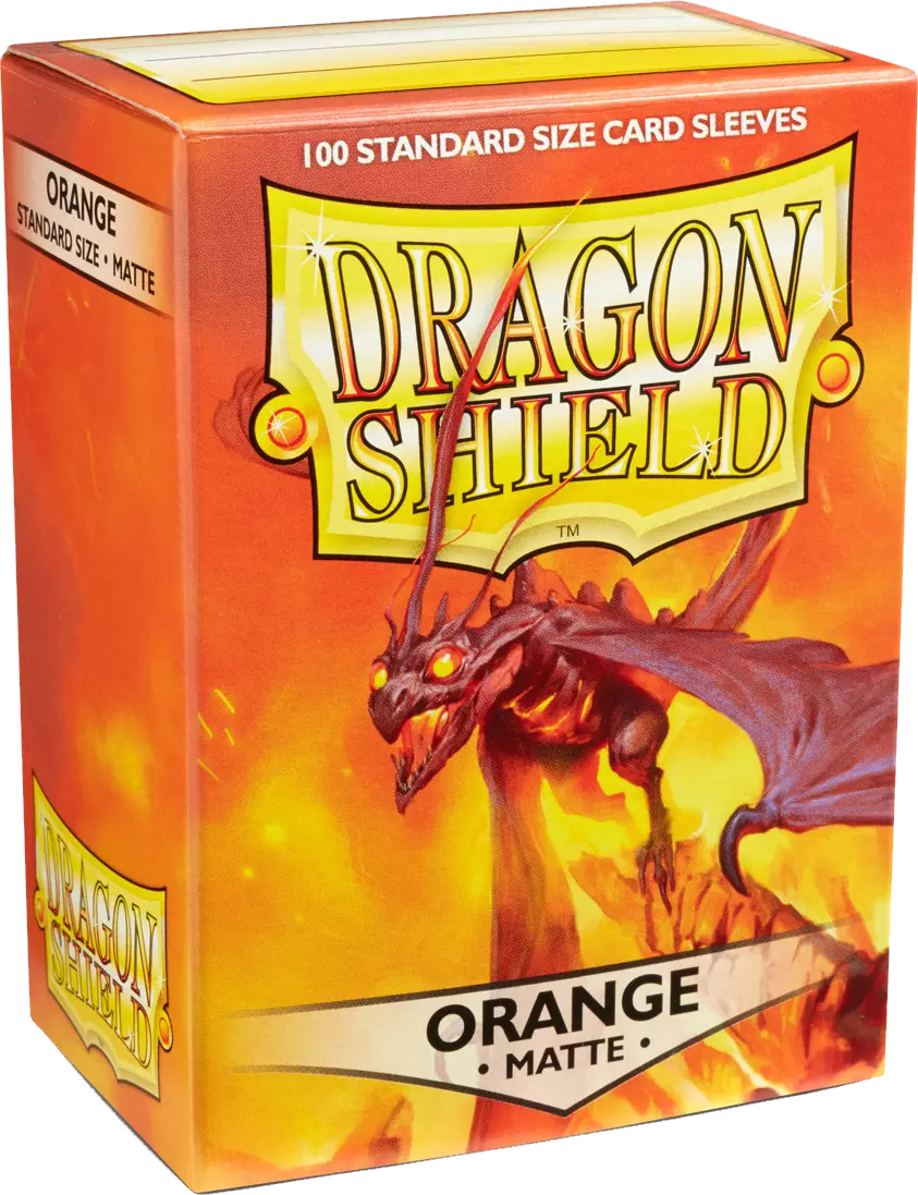 Dragon Shield - 100 Standard Sleeves - Orange Matte