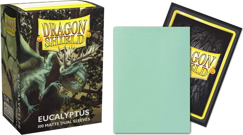 Dragon Shield - 100 Standard Sleeves - Matte Dual - Eucalyptus