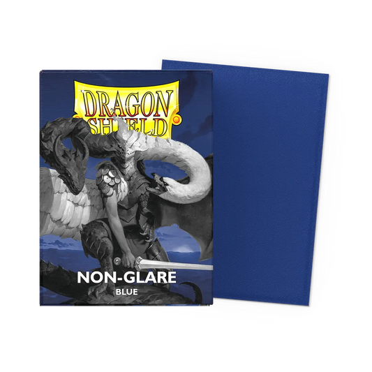 Dragon Shield - 100 Standard Sleeves - Non Glare Matte Blue