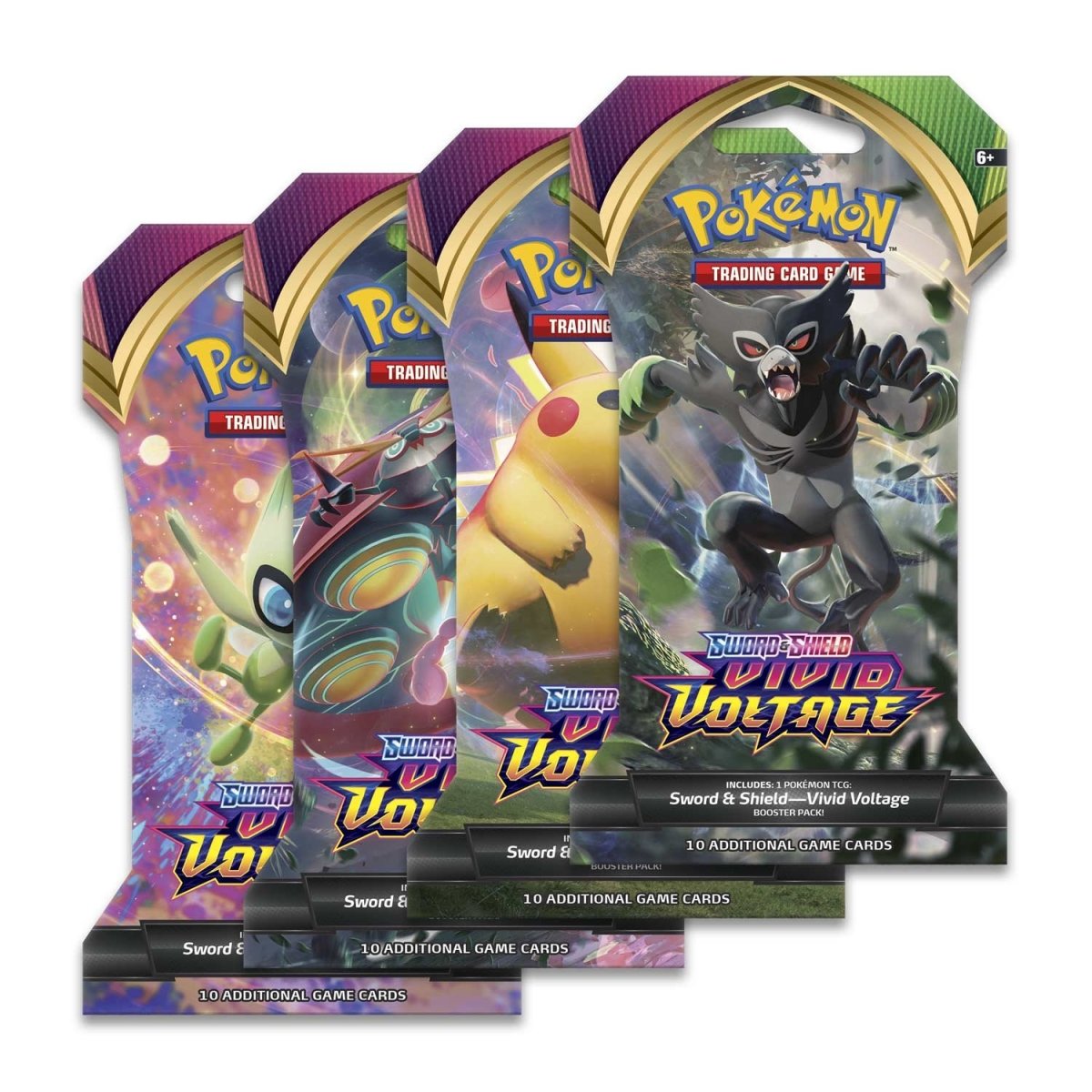 Pokemon - Sword and Shield - Vivid Voltage - Sleeved Booster Pack - Style Varies