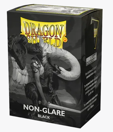 Dragon Shield - 100 Standard Sleeves - Non Glare Black
