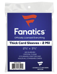 FANATICS SOFT SLEEVES THICK SIZE (100 COUNT)