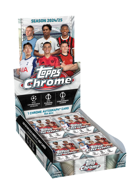 2024-25 Topps Chrome UEFA Club Soccer Competitions Hobby Box