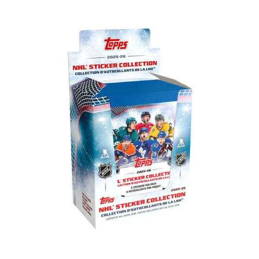 2025-2026 NHL Hockey Stickers Display Box