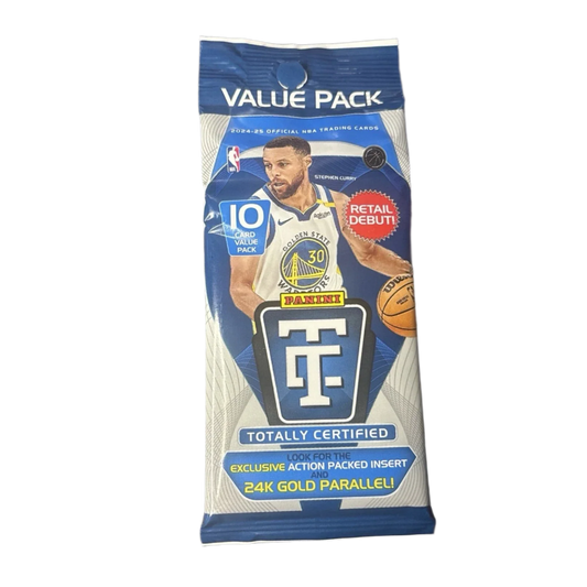 2024-25 Panini Totally Certified NBA Basketball Value Pack (10 Cards)