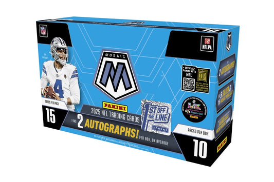 2025-26 Panini Mosaic NFL Football FOTL Hobby Box (1st Off The Line)