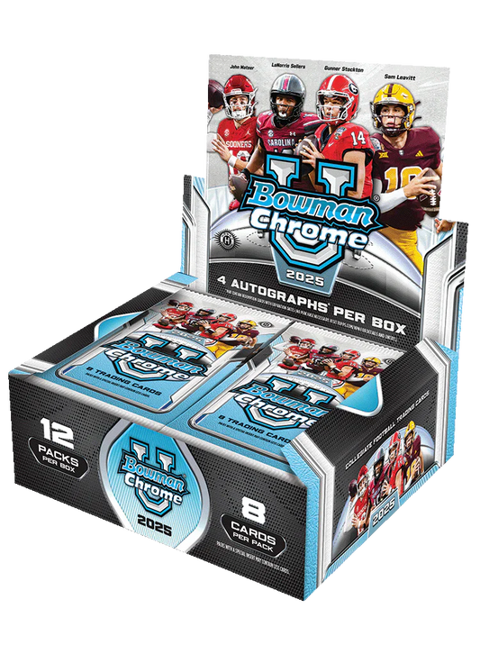 2025 Topps Bowman University Chrome Football Jumbo Hobby Box