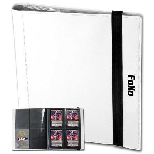 BCW - Folio Mini 4 Pocket Binder - White