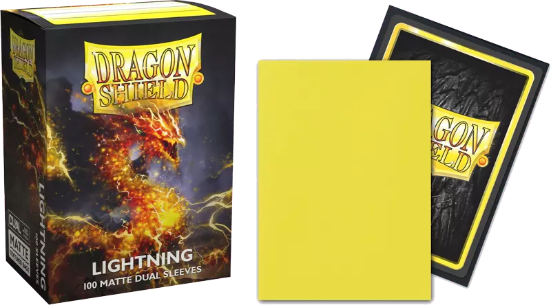 Dragon Shield - 100 Standard Sleeves - Matte Dual - Lightning