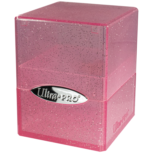 Ultra Pro Glitter Satin Cube Deck Box - Pink