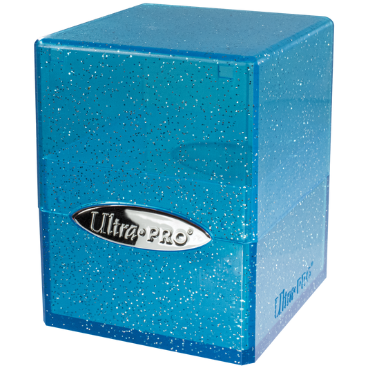 Ultra Pro Glitter Satin Cube Deck Box - Blue