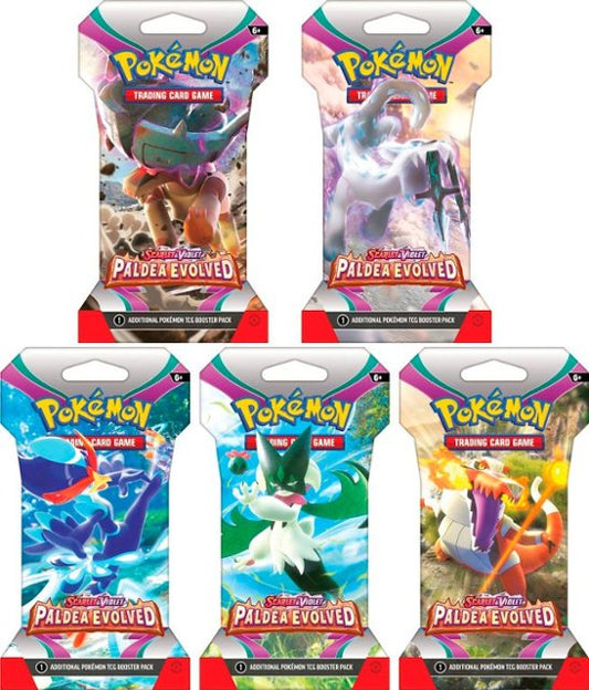 Pokemon - Scarlet and Violet - Paldea Evolved - SV02 - Sleeved Booster Pack - Styles Vary