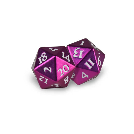 Ultra Pro - Heavy Metal - D20 2 Dice Set - Grenadine Pink