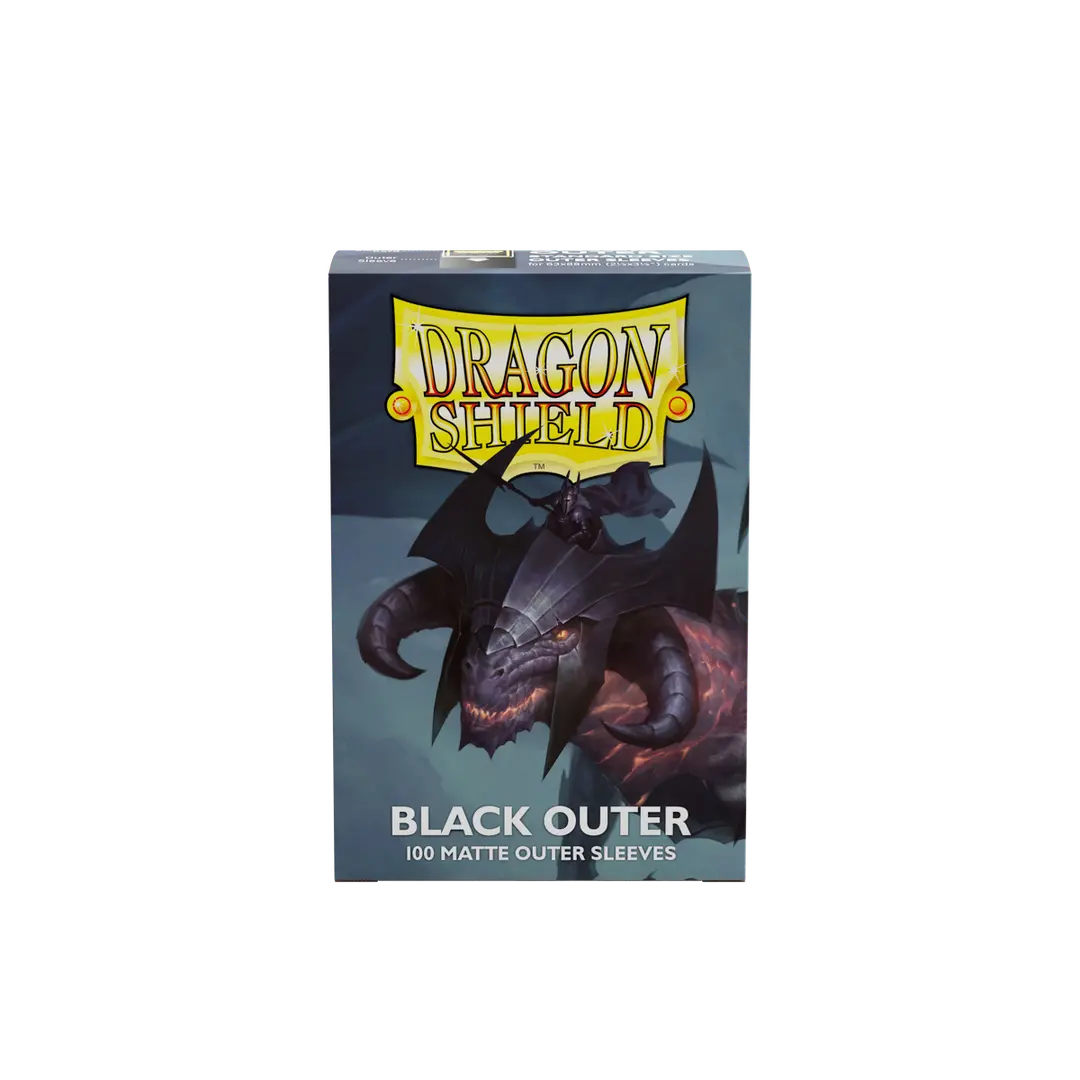 Dragon Shield - 100 Matte Outer Sleeves - Black Outer