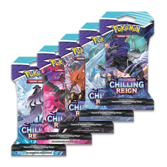 Pokemon - Sword and Shield - Chilling Reign - Sleeved Booster Pack - Style Varies
