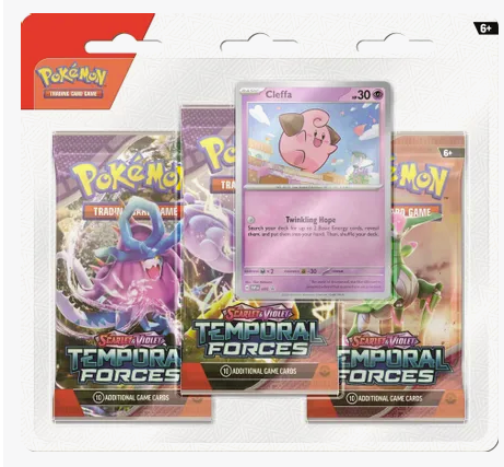 Pokemon - Scarlet and Violet - Temporal Forces - SV05 - 3 Pack Blister