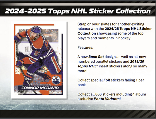 2024/25 NHL TOPPS STICKERS MAGAZINE