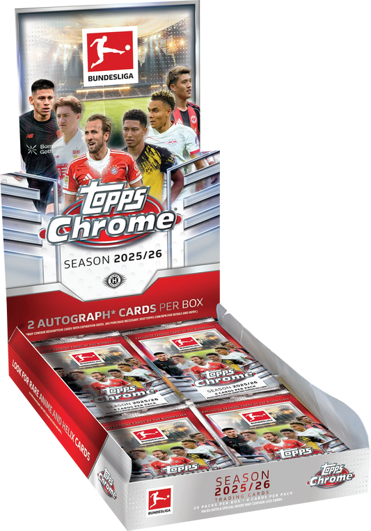2025-26 Topps Chrome Bundesliga Soccer Hobby Box