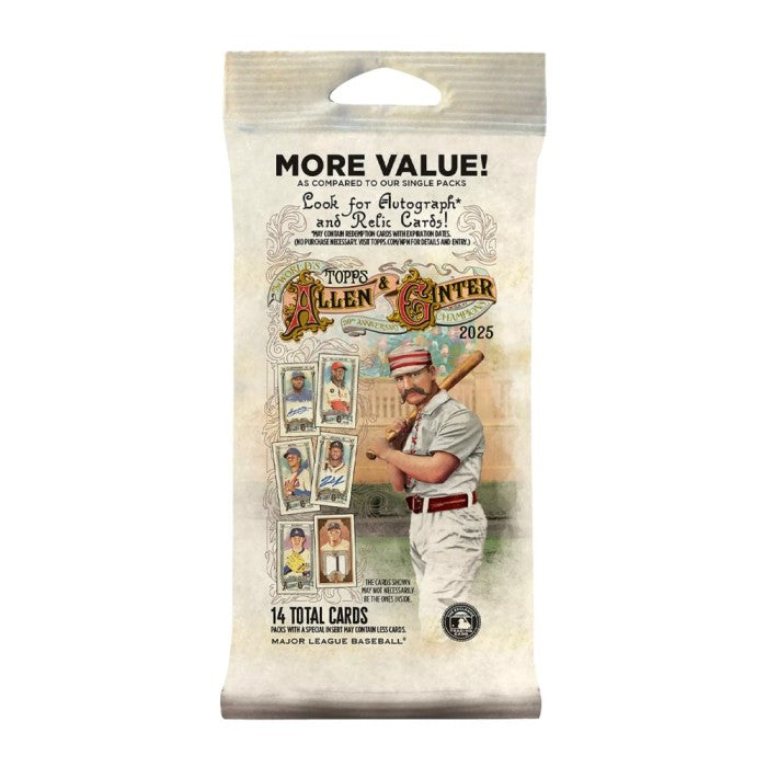 2025-26 Topps MLB Baseball Allen & Ginter Fat Pack (14 Cards)